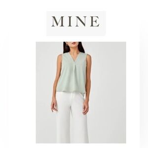 💥MINE Sage Green Tank Top with Relaxed Fit L